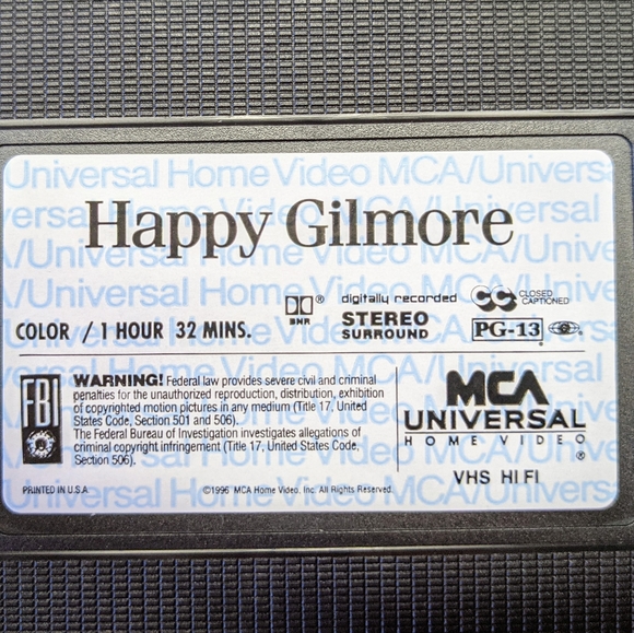 VHS Happy Gilmore in original cardboard box - Picture 4 of 4